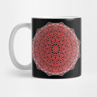 Sphere And Geometry In Red And Black Mug